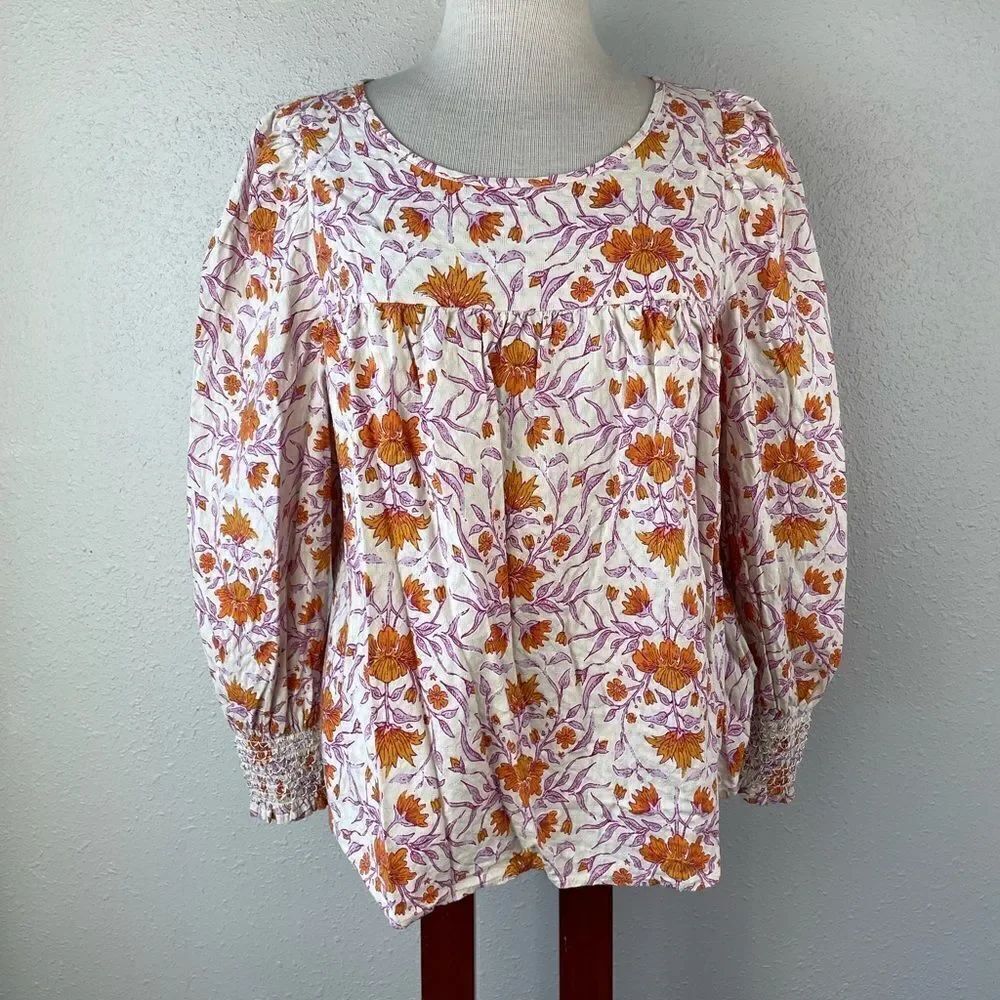 Universal Thread Long Sleeve Floral Top Size XL EUC